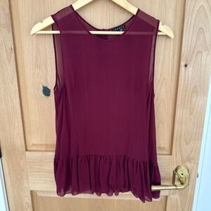 COPY - Theory Silk Ruffle top